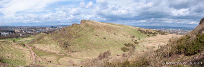 Il Panorama dall'alto di Arthur's Seat